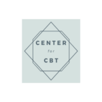 Logo with overlapping diamond outlines and the words "Center for CBT" in the center on a light gray background, highlighting autism therapy near Chester County PA.