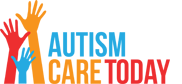 Logo with three raised hands in red, yellow, and blue next to the words “AUTISM CARE TODAY” in blue, yellow, and red bold letters—your source for ABA near Chester County PA.